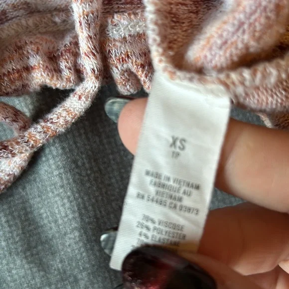 Aerie sz XS Cozy Lounge Crop Top LS Tie Waist GUC B131 - Picture 7 of 7